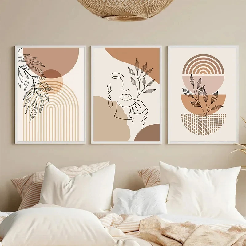 AliExpress listing image of neutral line wall art